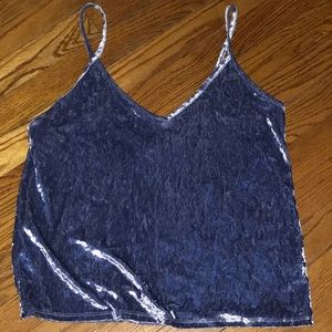 Blue Velvet Tank Top